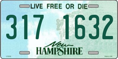NH license plate 3171632