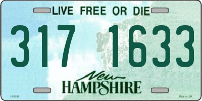 NH license plate 3171633
