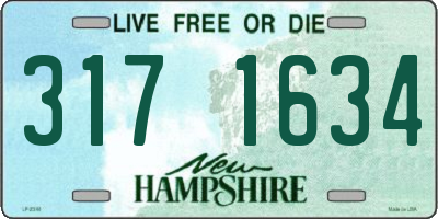 NH license plate 3171634
