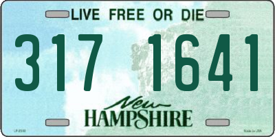 NH license plate 3171641
