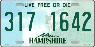 NH license plate 3171642