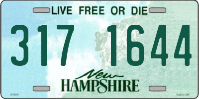 NH license plate 3171644