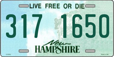 NH license plate 3171650