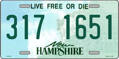 NH license plate 3171651