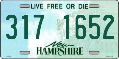 NH license plate 3171652