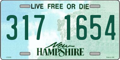 NH license plate 3171654