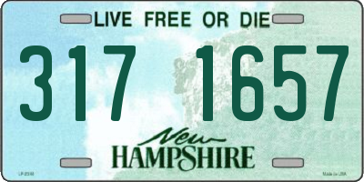 NH license plate 3171657