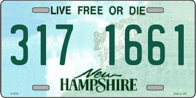 NH license plate 3171661