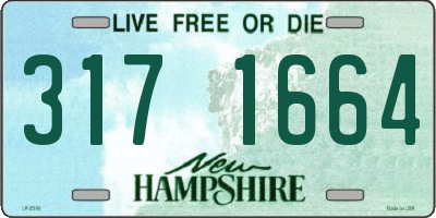 NH license plate 3171664
