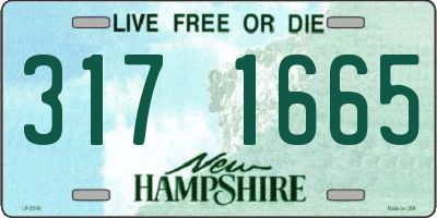 NH license plate 3171665