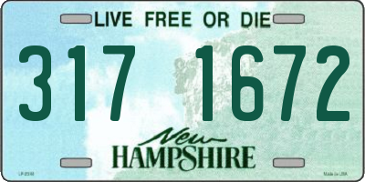 NH license plate 3171672