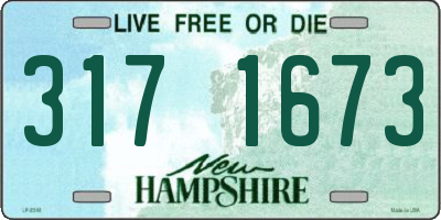 NH license plate 3171673