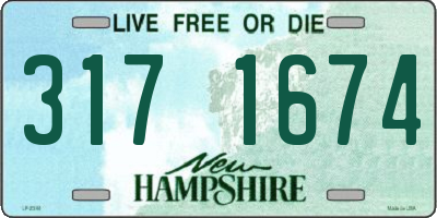 NH license plate 3171674