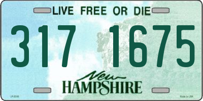 NH license plate 3171675