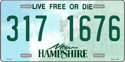 NH license plate 3171676