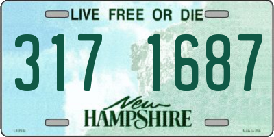 NH license plate 3171687