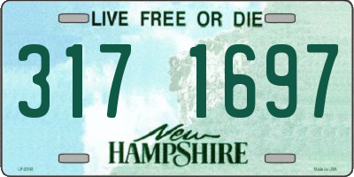 NH license plate 3171697