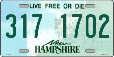 NH license plate 3171702