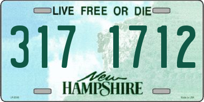 NH license plate 3171712