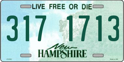 NH license plate 3171713