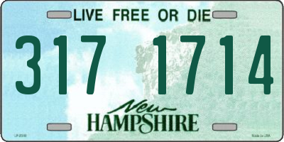 NH license plate 3171714