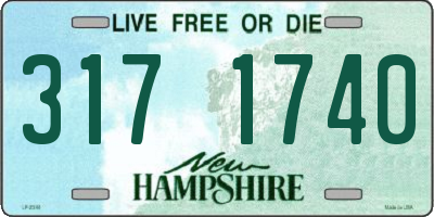 NH license plate 3171740