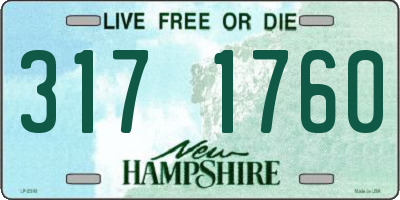 NH license plate 3171760