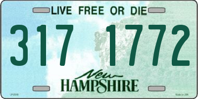 NH license plate 3171772