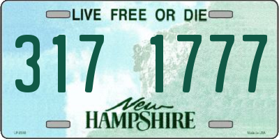 NH license plate 3171777