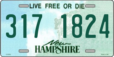 NH license plate 3171824