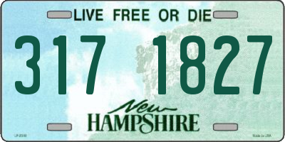 NH license plate 3171827