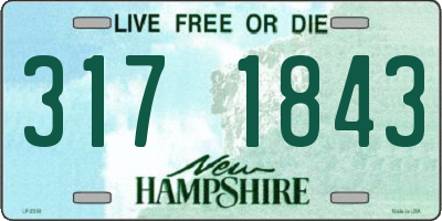 NH license plate 3171843