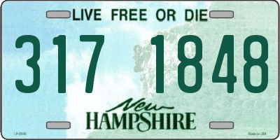 NH license plate 3171848