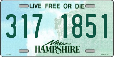 NH license plate 3171851