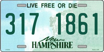 NH license plate 3171861