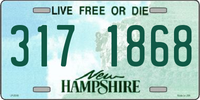NH license plate 3171868