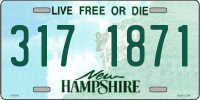 NH license plate 3171871