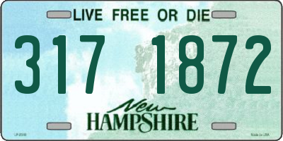 NH license plate 3171872