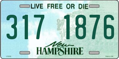 NH license plate 3171876