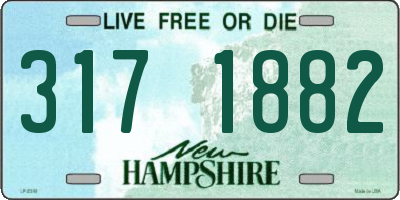 NH license plate 3171882