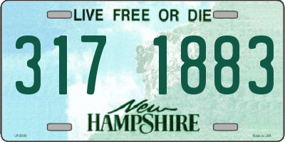 NH license plate 3171883