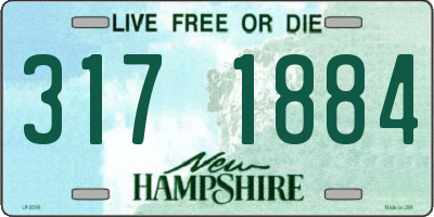 NH license plate 3171884