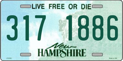 NH license plate 3171886