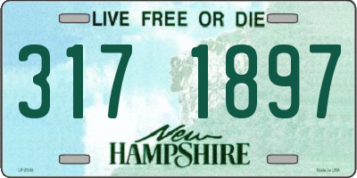 NH license plate 3171897
