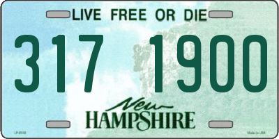 NH license plate 3171900
