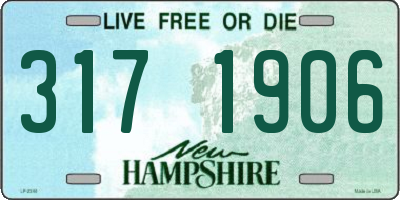NH license plate 3171906
