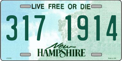 NH license plate 3171914