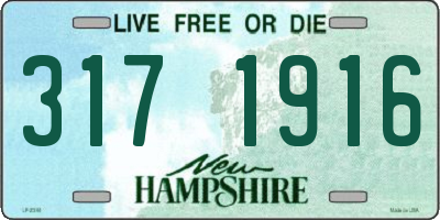 NH license plate 3171916