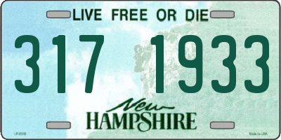 NH license plate 3171933