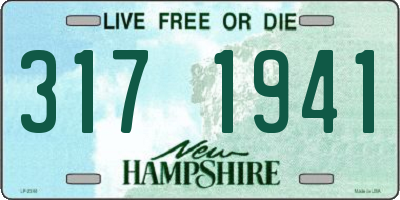 NH license plate 3171941